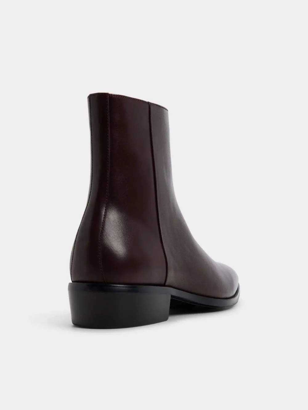 NWT Aldo Flex Amur Bordo Burgundy Leather SideZip Ankle Dress Boot Minimalist 12